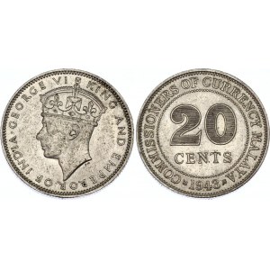 Malaya 20 Cents 1943
