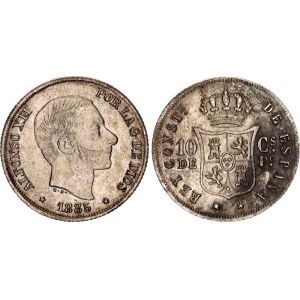 Philippines 10 Centimos de Peso 1885