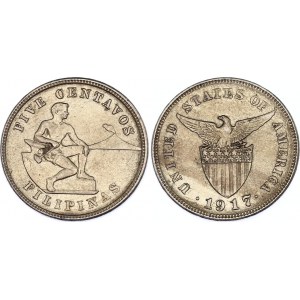 Philippines 5 Centavos 1917 S