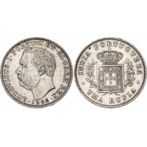 Portuguese India 1 Rupia 1882