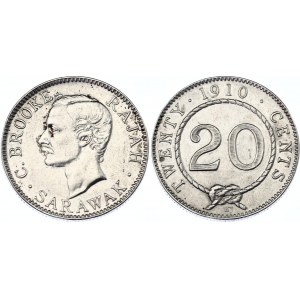 Sarawak 20 Cents 1910 H