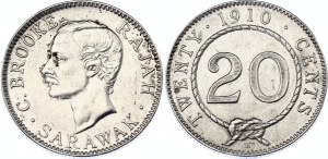Sarawak 20 Cents 1910 H