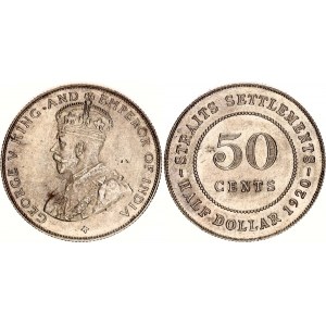 Straits Settlements 50 Cents 1920