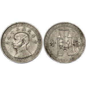 China Republic 5 Cents / 5 Fen 1938 (27)