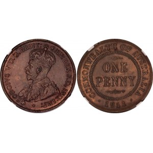 Australia 1 Penny 1911 NGC UNC
