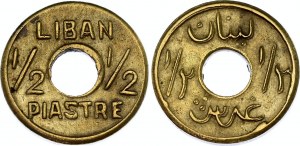 Lebanon 1/2 Piastre 1941 (ND) WWII Coinage