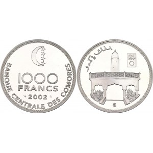Comoros 1000 Francs 2002 Rare