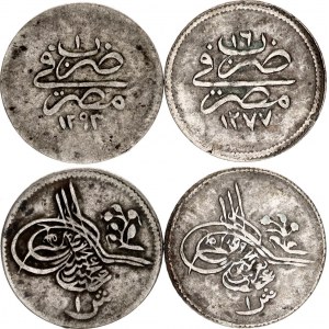 Egypt 2 x 1 Qirsh 1875 - 1876