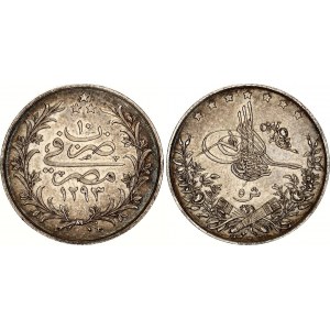 Egypt 5 Qirsh 1885 W AH 1293 (10)