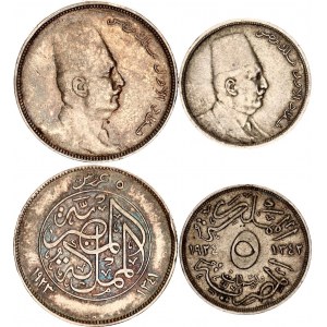 Egypt 5 Milliemes & 5 Piastres 1923 - 1924 AH 1341 - 1342