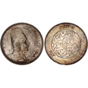 Egypt 5 Piastres 1923 AH 1341
