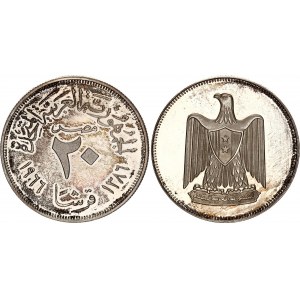 Egypt 20 Piastres 1966 AH 1386