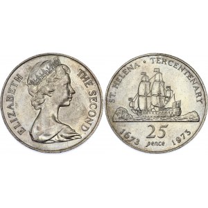 Saint Helena 25 Pence 1973 (ND)