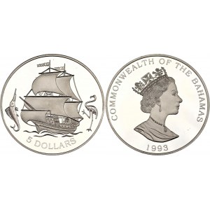 Bahamas 5 Dollars 1993