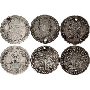 Bolivia 3 x 1 Sol 1830 - 1859
