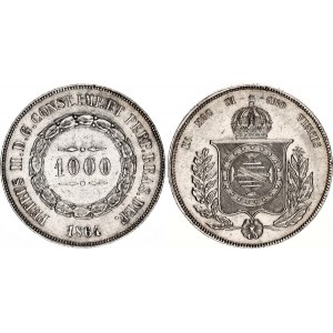 Brazil 1000 Reis 1864