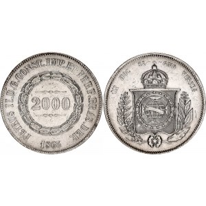 Brazil 2000 Reis 1863