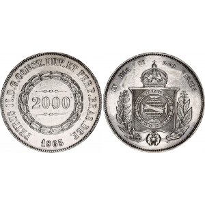 Brazil 2000 Reis 1865