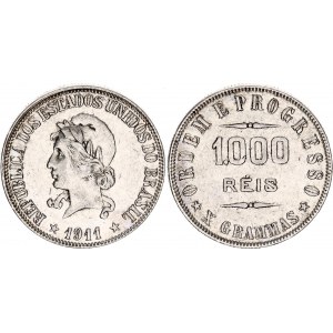 Brazil 1000 Reis 1911