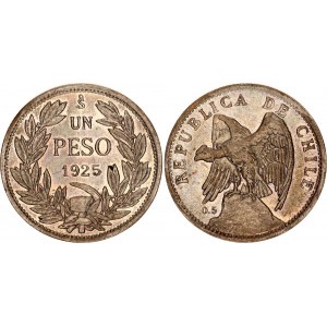 Chile 1 Peso 1925 So