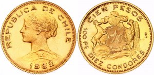 Chile 100 Pesos 1962