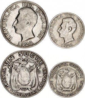 Ecuador 50 Centavos - 1 Sucre 1928