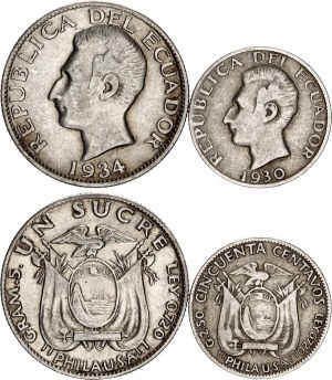 Ecuador 50 Centavos - 1 Sucre 1930 - 1934