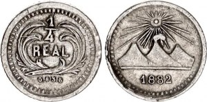 Guatemala 1/4 Real 1882