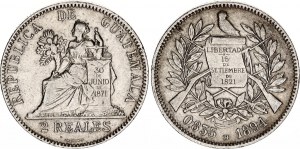 Guatemala 2 Reales 1894 H