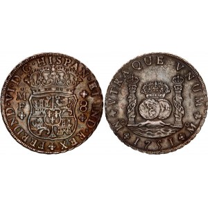 Mexico 8 Reales 1751 MF