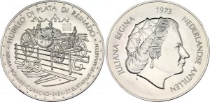 Netherlands Antilles 25 Gulden 1973