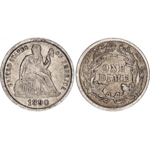 United States 1 Dime 1890