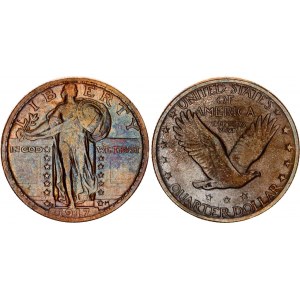 United States 1/4 Dollar 1917 D