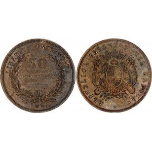 Uruguay 50 Centesimos 1893 So