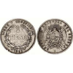 Uruguay 1 Peso 1893