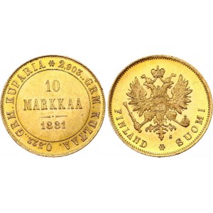 Russia - Finland 10 Markkaa 1881 S R