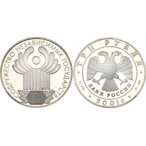 Russian Federation 3 Roubles 2001