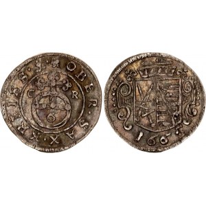 German States Saxony-Albertine 1 Sechser / 6 Pfennig 1665 CR