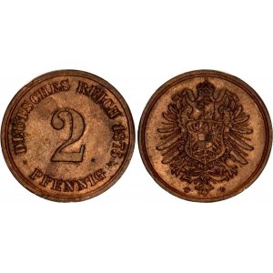 Germany - Empire 2 Pfennig 1875 D