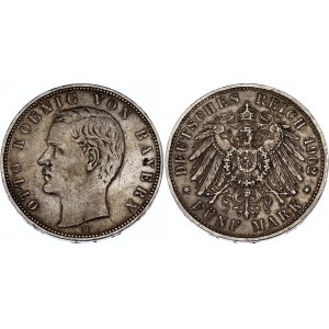 Germany - Empire Bavaria 5 Mark 1902 D