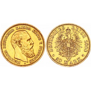 Germany - Empire Prussia 10 Mark 1888 A