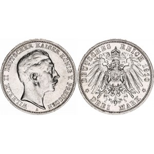 Germany - Empire Prussia 3 Mark 1910 A