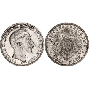 Germany - Empire Prussia 3 Mark 1912 A