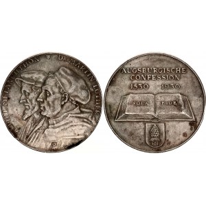 Germany - Weimar Republic Silver Medal 400th Anniversary of the Augsburg Confession 1930