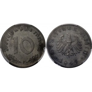 Germany - Third Reich 10 Reichspfennig 1947 F PCGS MS 64