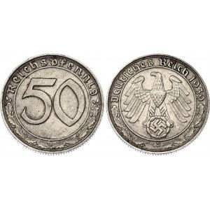 Germany - Third Reich 50 Reichspfennig 1939 D