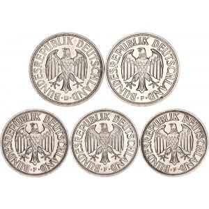 Germany - FRG Lot of 5 Coins 1950 - 1964