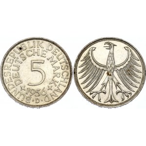 Germany - FRG 5 Deutsche Mark 1956 D