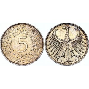 Germany - FRG 5 Deutsche Mark 1957 J