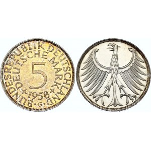 Germany - FRG 5 Deutsche Mark 1958 G